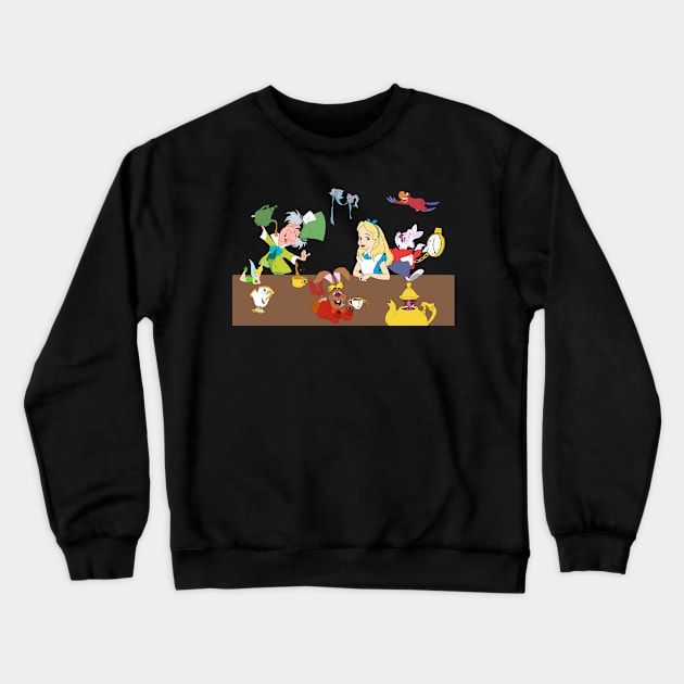 Tea Party mashup Crewneck Sweatshirt by Blaze_Belushi